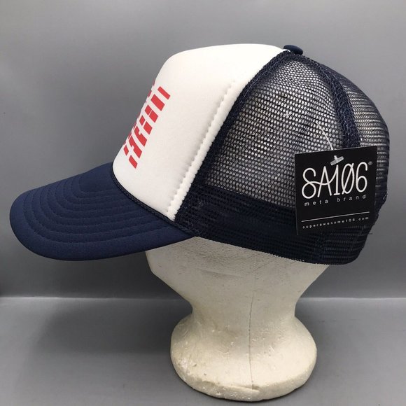 Nissin USA Flag Trucker Hat Cap Mesh Back Adjustable Snapback NEW WITH TAGS - Picture 4 of 6